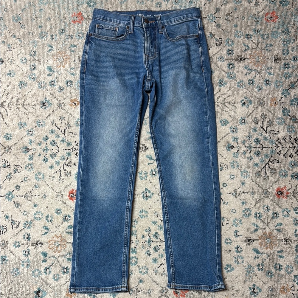 Old Navy Blue Straight Jeans Classic Style